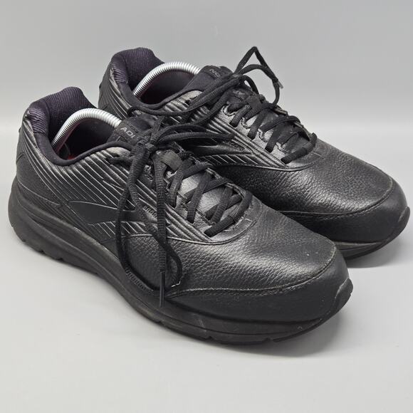 Brooks Addiction Walker 2 Mens Shoes Leather Size 10.5 4E Black 1103184E072 - Picture 4 of 11